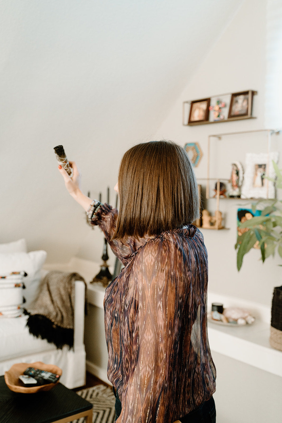 Tory Saks Space Clearing with Sage