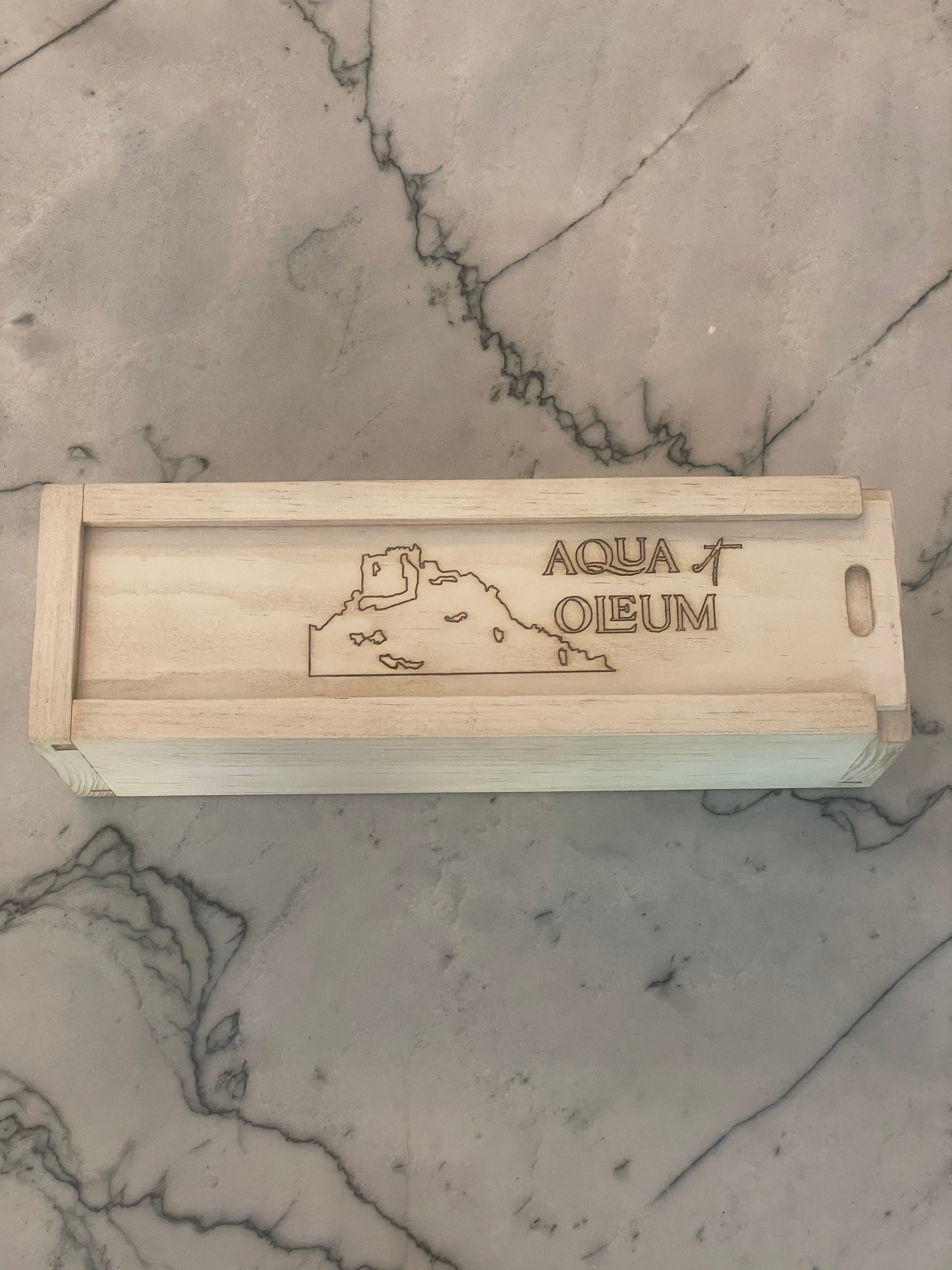 Custom Wooden Olive Oil Box